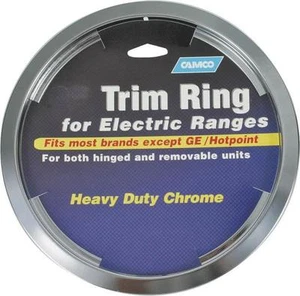 CAMCO 00353 8" INCH CHROME OVEN STOVE DRIP PAN BOWL UNIVERSAL TRIM RING 6836910 - Picture 1 of 1
