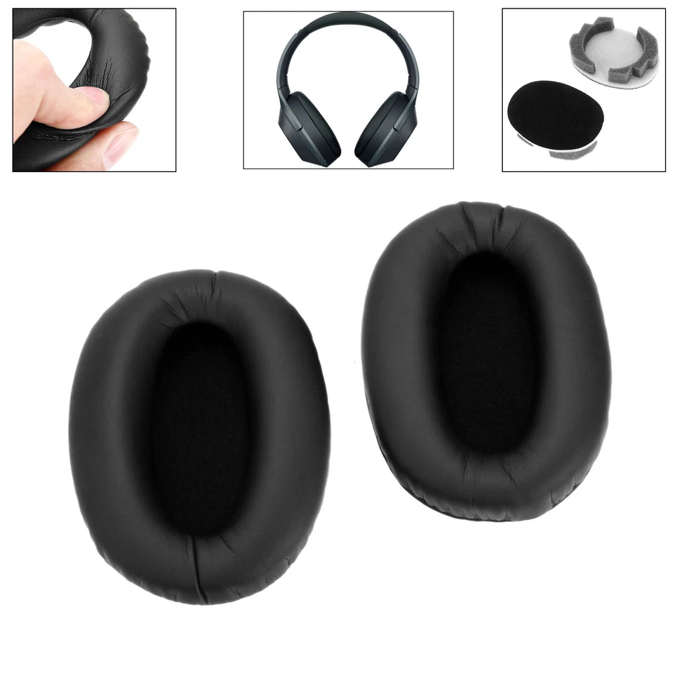 1 par de almohadillas de repuesto para auriculares para Sony MDR-1000X WH-1000XM2 WH-1000XM3 Foto 1 de 4