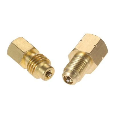 Aupoko 2 PC R1234YF Vacuum Hose Pump Adapter 1/2 LH x 1/4 SAE SAE Female FL B...