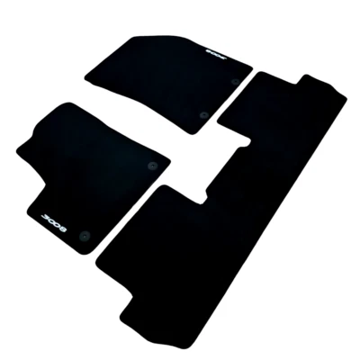 Car Floor Mats For Peugeot 3008 Velour Auto Liners Waterproof Black Carpet New - Image 1 of 4