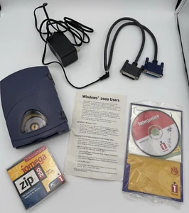 IOMEGA EXTERNAL PARALLEL 250 ZIP DRIVE IN ORIGINAL BOX! - Afbeelding 1 van 16
