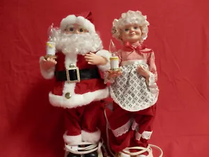 17" Animated Light Motion-ettes Weihnachten Mr & Mrs Weihnachtsmann - Bild 1 von 10
