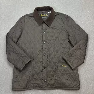 Barbour Jacket Adult Large Brown Quilted Country Field Hunting Coat Mens - Picture 1 of 9