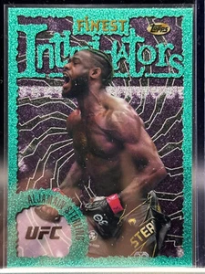 2024 Topps Finest UFC Aljamain Sterling Aqua Glitter Intimidators #INT-14 - Picture 1 of 2