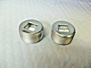 QTY 2 - 1" recessed plug aluminum New Wheatland - Imagen 1 de 4