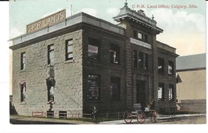 CALGARY, ALBERTA, KANADA POSTKARTE C.P. R. LAND BÜRO Bauschilder, Vintage - Bild 1 von 2