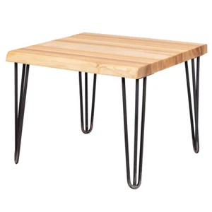 Mesita Baja Madera Maciza Baumkante Mesa Auxiliar Mesa de Salón - Imagen 1 de 7