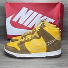 Nike Dunk High First Use University Gold Womens Size 8 DH6758-700 Sneakers Retro