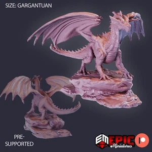 6K Harz 32 mm epische Miniaturen antiker roter Drache (Gargantuan) für D&D, Rollenspiel - Bild 1 von 1