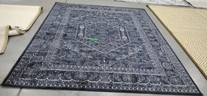 NAVY / IVORY 8' X 10' Missing Thread Rug, Reduced Price 1172747119 ADR108N-8 - Picture 1 of 4