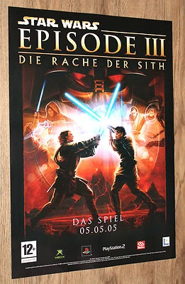Star Wars: Episode III - Die Rache der Sith Promo Poster 59x42cm PS2 Xbox  - Bild 1 von 2