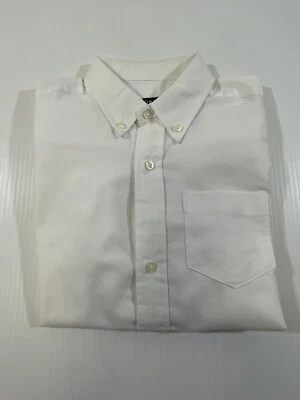 Camisa Uniforme Escolar Oxford Cuello Manga Larga Blanca Mezcla Algodón George Boys S Foto 1 de 4