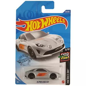 Hot Wheels ALPINE A110 CUP Race Day Silver Grey Car 80/250 2018 NEW Sent In Box - Picture 1 of 5