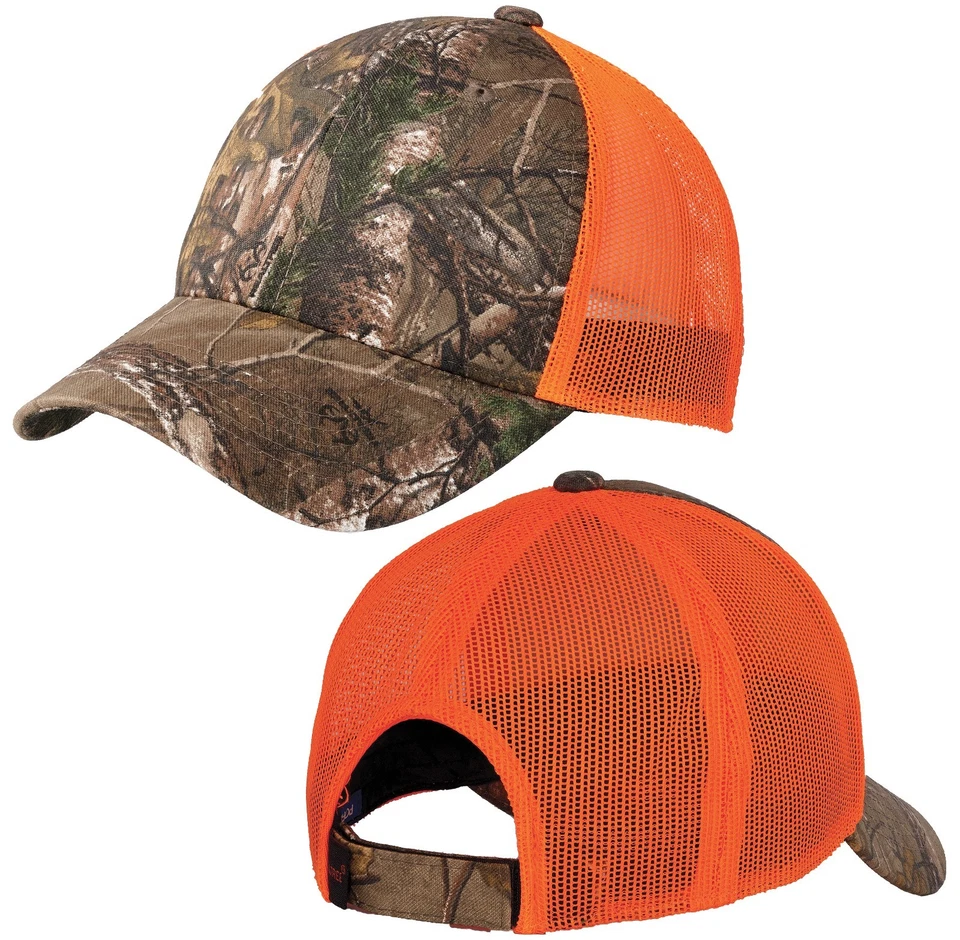 Mens Camo Hat Realtree Xtra Mossy Oak Country Baseball Cap Mid Structured NEW - Image 1 of 1