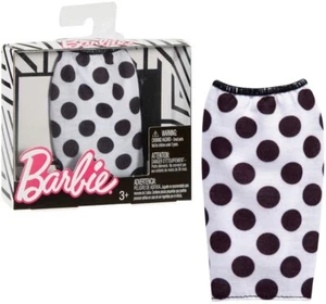 Barbie Separa Moda Paquete - Negro Y Blanco Lunares Falda - FPH29 - Imagen 1 de 1