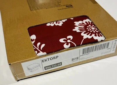 IKEA Ektorp Bezug für  Hocker Virestad rot /  weiß 804.722.08  Cover NEU OVP - Bild 1 von 3