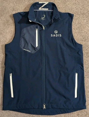 Zero Restriction Z700 Tour Series Vest Full Zip Blue Golf Vest W1009 Men's Med - Image 1 of 4