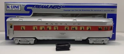K-Line K4530-3198 O Santa Fe "Navajo" 12.5" Streamliner Observation Car #3198 LN - Image 1 of 4