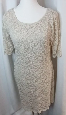 Connected 服装白色蕾丝连衣裙/8 码 — 第 1/4 张图片