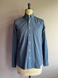 Camisa Steven Alan Para Hombre Talla S Azul Manga Larga 100% Algodón Hecha en EE. UU. - Imagen 1 de 13