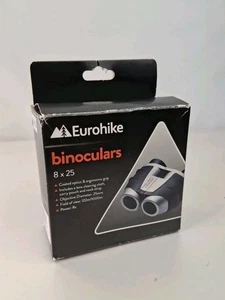 Eurohike 8 X 25 Compact Lightweight Binoculars with Neck Strap and Carry Case - Picture 1 of 7