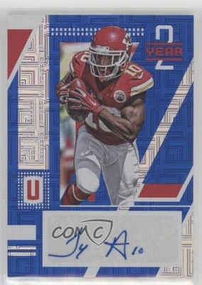 2017 Panini Unparalleled Year 2 Blue Escher Squares Auto 10/10 Tyreek Hill - Image 1 of 3