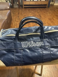 Vintage Wilson Seesack Blau Kunstleder Made In USA Sport Sporttasche - Bild 1 von 9