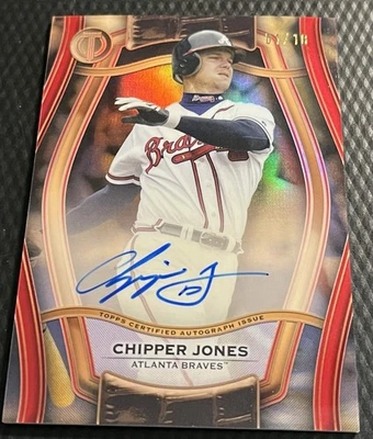 2025 Chipper Jones Braves 01/10 Topps Tribute Pillars of Game Autograph #PTGA-CJ - Image 1 of 2