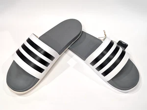 Sandalias Adidas Adilette Comfort Gris/Negro/Blanco Para Hombre - Talla Asst NWB GY5895 - Imagen 1 de 6