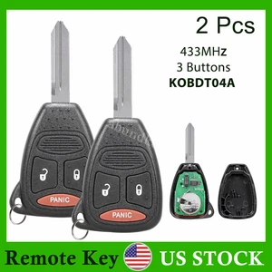 2 For 2004 2005 2006 2007 - 2010 Dodge Durango Remote Car Keyless Entry Key Fob - Picture 1 of 6