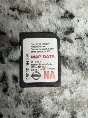 Nissan Connect OEM GPS Map NA Data Navigation SD Memory Card 25920 9HT0A - Image 1 of 2