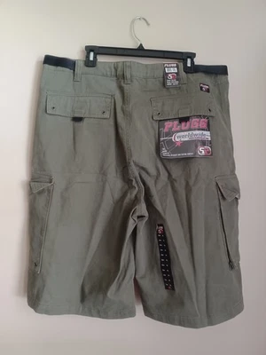 Vintage Y2K Plugg Worldwide Mens XL Baggy Cargo Shorts Skater Grunge Wide Leg  - Image 1 of 4