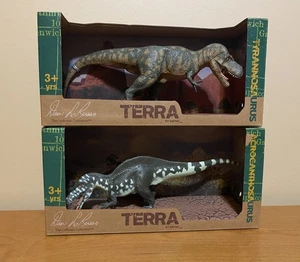 Figura de dinosaurio TYRANNOSAURUS REX T-Rex Terra Battat Acrocanthosaurus nuevo LOTE - Imagen 1 de 1
