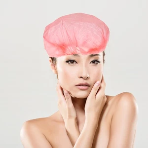  100 Pcs Waterproof Washable Hair Caps Bathing Hat Bathroom Accessories - Picture 1 of 11