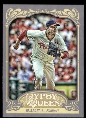 2012 Topps Gypsy Queen #10b Roy Halladay Fielding - Image 1 of 2
