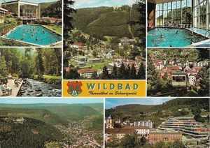 AK WILDBAD, Thermalbad u.a., gest. 7547 WILDBAD IM SCHWARZWALD a 27.07.1978 - Bild 1 von 2
