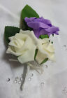 Wedding Flowers Ivory Sweet Lilac Brides Bridesmaids Bouquet Posy Cake Mother 