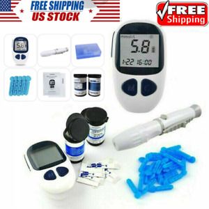 Carejoy Blood Glucose Kit Glucometer Sugar Meter Monitor Diabetes+Test Strips US