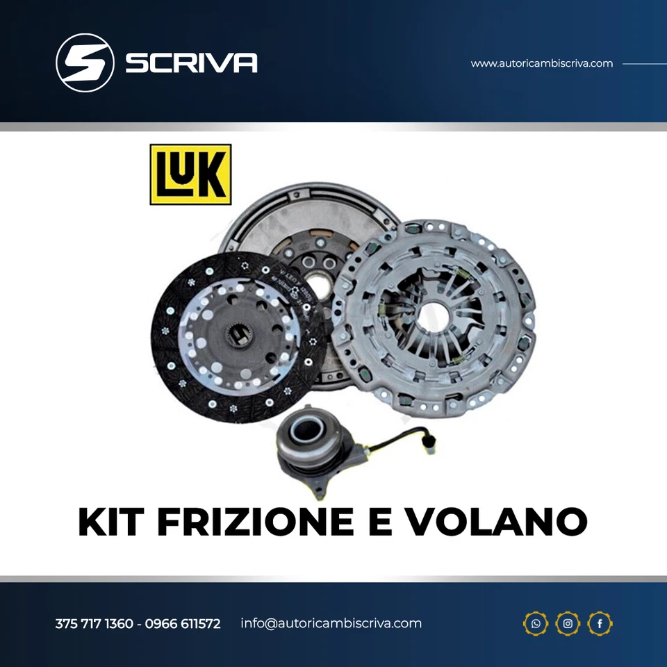KIT FRIZIONE CON VOLANO BIMASSA LUK FIAT 500X/JEEP/RENEGADE 1.6 MULTIJET CRDi - Image 1 of 1