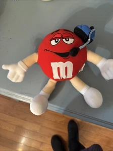 Mars M&Ms rot Plüsch Gamer Candy Guy trägt Headset 10 Zoll mm - Bild 1 von 5