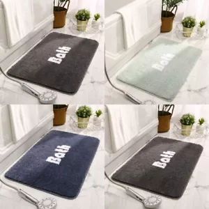 Super Water Absorbent Soft Memory Foam Bath Mat Non-Slip Bathroom Shower Rug - Picture 1 of 44