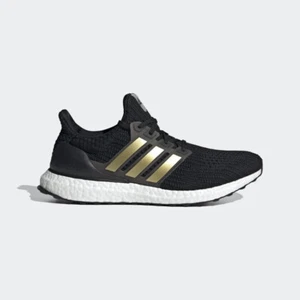 NEW Adidas UltraBoost 4.0 Mens Sz 10 DNA Shoes Black White Gold No Box - Picture 1 of 5