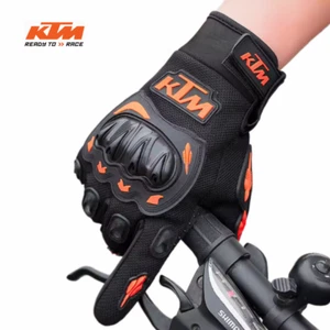 Guanti da moto KTM Lunghi Orange impermeabili Primavera Motocross a Strappo 2025 - Foto 1 di 16