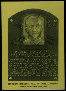 Roderick Wallace Rare 1981-89 Hall of Fame Plaque Metallic Card Cleveland - Picture 1 of 2