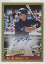 2018 Panini Donruss Retro 1984 Signatures Gold /10 Kyle Seager #84S-KS Auto