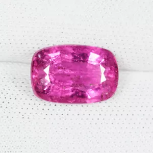 2.60Cts Best Fire & Best Color Natural Rublite Tourmaline Cushion....!!!!! - Picture 1 of 2