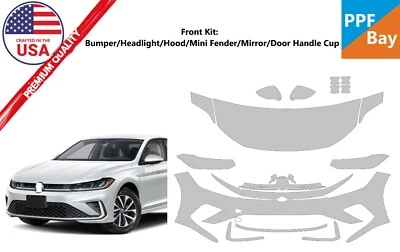 Película de proteção de pintura pré-cortada PPF para Volkswagen Jetta S/SE/SEL/Sport 2025 - Imagem 1 de 4