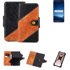 Sleeve for Cubot A5 Wallet Case Cover Bumper black Brown 