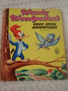 Vintage Whitman Tell-A-Tale Book WOODY WOODPECKER's Pogo Stick Adventures 2618 - Imagen 1 de 7
