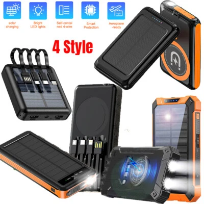 2025 超 36000mAh USB 便携式充电器 太阳能移动电源 适用于手机礼品 — 第 1/4 张图片